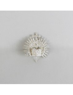 Corona de plata
Diámetro corona: 1,5 cm
Altura(sin pincho): 4 cm
