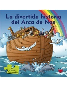 La divertida historia del Arca de Noé es un libro dirigido a niños a partir de 3 años, que cuenta de manera breve esta famosa h