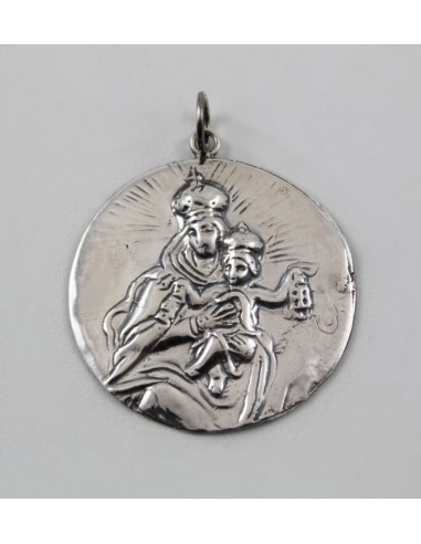 Medalla plata de ley Virgen del Carmen