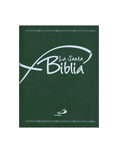 Edición de La Santa Biblia con cubierta flexible y uñeros en el canto, para identificar y acceder cómodamente a los libros sagr