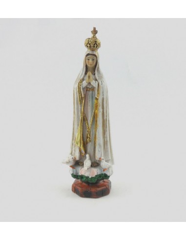 Virgen de Fatima 12 cm, resina.