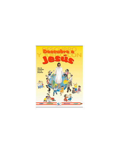 La historia de Jesús en láminas para que los niños las coloreen, recorten o jueguen con ellas. Cada una se acompaña de un breve