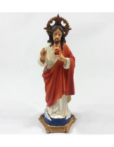 Sagrado coraxon de Jesus, 22 cm, resina