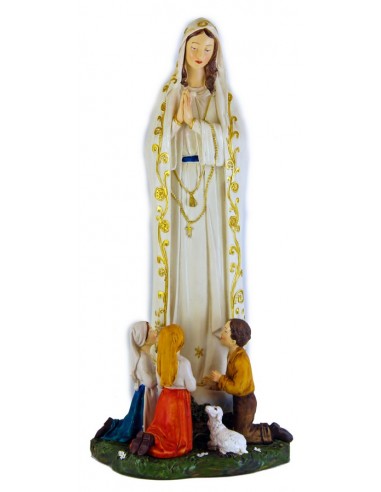 Virgen de Fátima con niños disponible en diferentes medidas