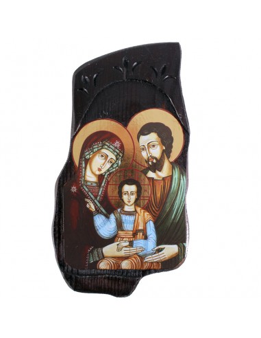 Cuadro estilo icono griego de la Sagrada Familia
Medida: 27 x 14 cm 