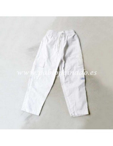 Pantalón costalero disponible en color negro y blanco.
Diferentes tallas.