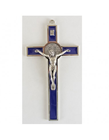 Cruz San Benito esmaltada de metal.

Disponible en varios colores: Rojo, azul y blanco

Medida: 10 x 20 cm.