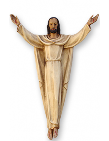 Imagen de Cristo Redentor de pared.
Material: Marmolina y pintado a mano.
Medidas: 30x18 cm