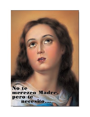 Lamina cartulina, 50 x 35 cm.

Disponible en 4 modelos:

Virgen Inmaculada
Virgen Inmaculada solo cara
Virgen con niño
V