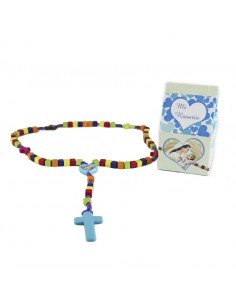 Cajita "Mi primer rosario" con rosario infantil de colores 
Consultar disponibilidad
