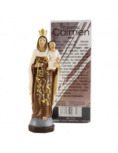 Virgen del Carmen, 13 cm resina.