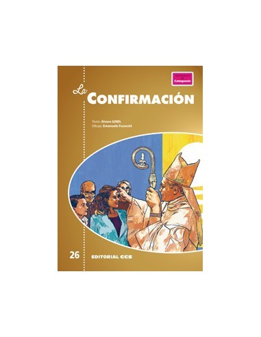 Póster con ilustración y guía catequética del sacramento de la Confirmación