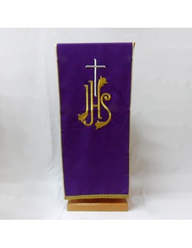 Paño de ambón con bordado JHS

Disponible en los cuatro colores litúrgicos.