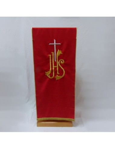 Paño de ambón con bordado JHS

Disponible en los cuatro colores litúrgicos.