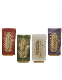 Paño de ambon estilo tapiz tres cruces
Imagen por delante
Medida: 230 cm x 56 cm 
