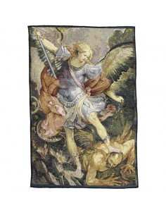 Tapiz con la imagen de San Miguel arcangel 