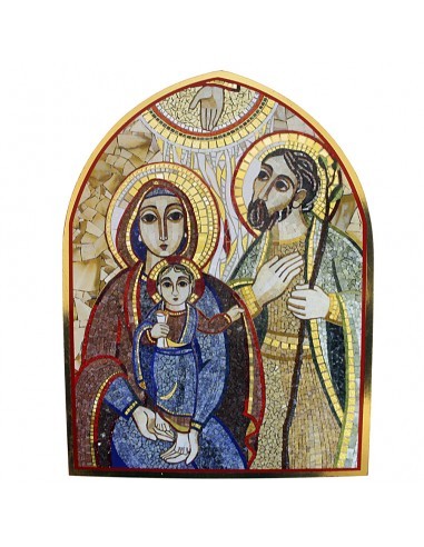 Cuadro de madera con imagen de Sagrada Familia 
Diiferentes tamaños disponibles:
16 x 11 cm
25 x 18 cm
28 x 21 cm