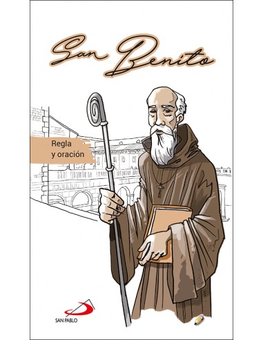 Breve pincelada biográfica y espiritual de San Benito. Incluye una cronología y preguntas para la meditación y reflexión person