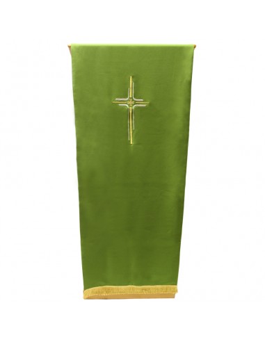 Paño de ambon con bordado de cruz tejido poliester.

Disponible en los cuatro colores litúrgicos.

MEDIDAS:  Largo - 252 cm