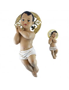 Niño Jesus con aureola
Disponible en 2 medidas: 20 y 50 cm 