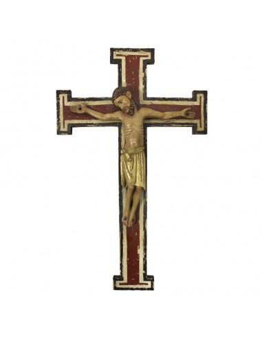 Material: Talla de Madera
 Cruz: 80 x 48 cm
 Cristo: 43 x 40 cm
