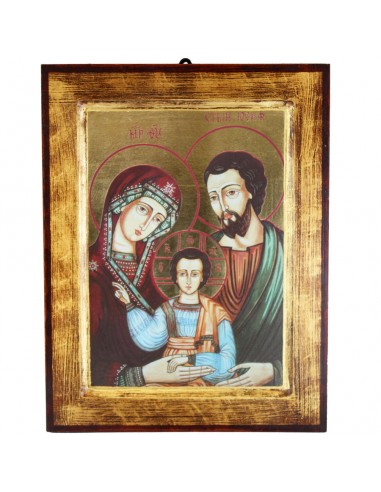 Cuadro con la imagen de la Sagrada Familia.
Dimensiones: 31x24 cm