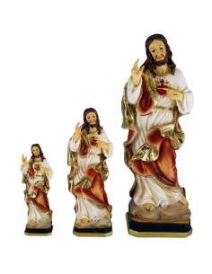 Sagrado corazon de Jesus.
Realizado en resina.
Distintas medidas disponibles:
14 x 5 cm
19 x 6 cm
30 x 10 cm
Viste togas 