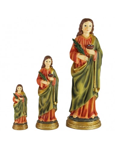 Santa Lucia realizadoa en resina.
Varias medidas disponibles:
12 x 3´5 cm
20 x 5 cm
30 x 8 cm