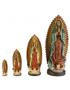 Virgen de Guadalupe realizada en resina.
Distintas medidas disponibles:
8 x 2´5 cm
13 x 5 cm
20 x 8 cm
32 x 13 cm