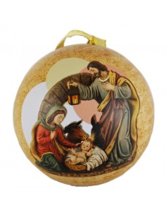 Bola navidad
Decoracion con misterio y niño Jesus.