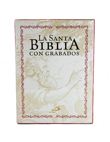 Edición de lujo de la Santa Biblia, que reproduce 230 grabados antiguos que representan los más destacados pasajes del Antiguo 