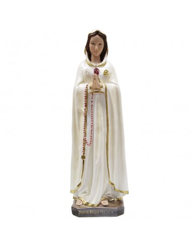 Virgen de la Rosa Mistica.
Pintada a mano.
70 cm