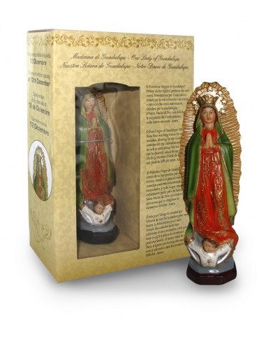 Imagen Virgen de Guadalupe. 
12 cm