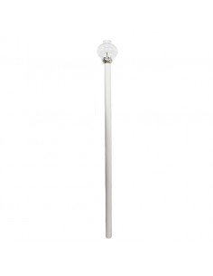 Simil vela metalico.
Se coloca en tubo de 90 cm de largo para usar en procesión.
Medida simil vela: 19 cm de alto x 5 cm de a