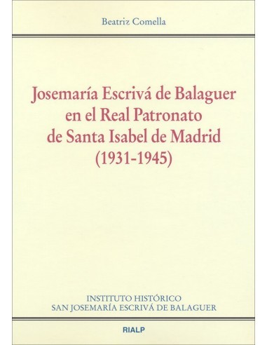 La colección de Monografías del Instituto Histórico San Josemaría Escrivá contaba hasta ahora con dos títulos: Los años de semi
