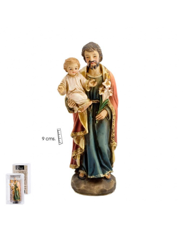 San José con niño y flores, realizado en resina.
Distintas medidas disponibles:
8 x 3 cm
13 x 4 cm
20 x 7 cm
30 x 11 cm