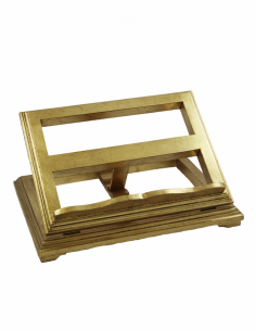 Atril madera imitacion pan de oro. 29 x 35 cm.