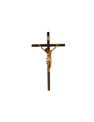 Medida de la cruz: 46 cm
Medida del Cristo: 22 cm (con los brazos extendidos)