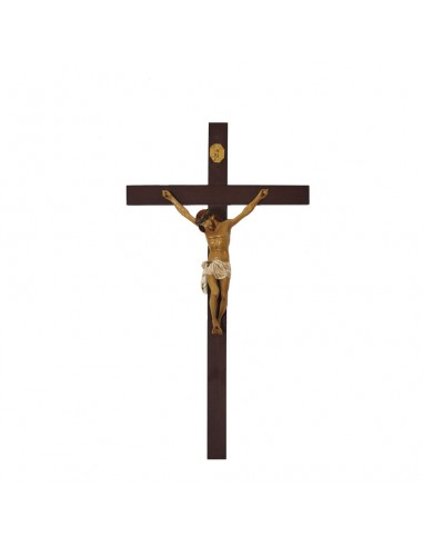 Medidas de la cruz: 50 cm
Meddidas del Cristo: 20 cm (con los brazos extendidos)