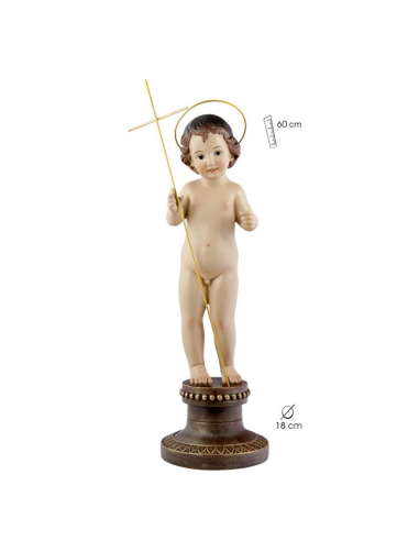 Niño Jesus con cruz
Disponible en dos medidas: 33 cm y 45 cm 