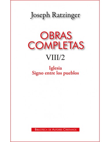 Este volumen VIII de las Obras completas contiene los múltiples trabajos y estudios realizados por Joseph Ratzinger sobre ecles
