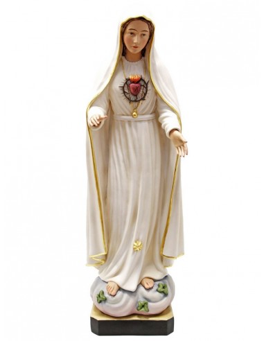 Virgen Sagrado corazon de María de 100 cm de alto.
Fibra de vidrio.