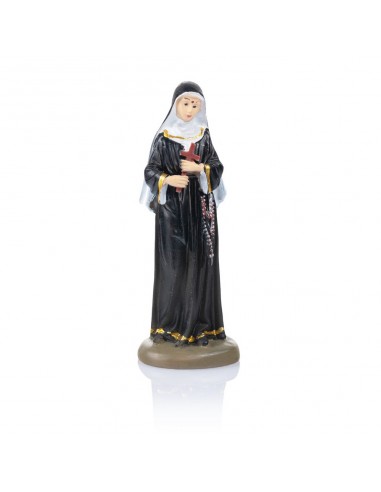 Esta imagen religiosa es una representación de Santa Rita de Casia (Margherita Lotti).
En la figura, podemos observar a Santa 