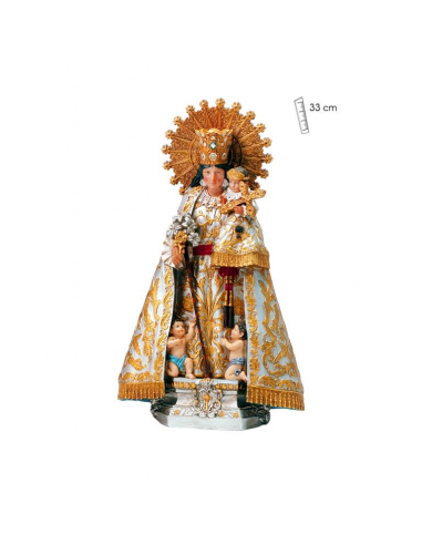 Virgen de los Desamparados Valencia resina 33 cm.