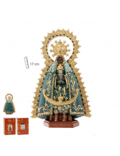 Virgen de Regla Chipiona 18 cm, resina.