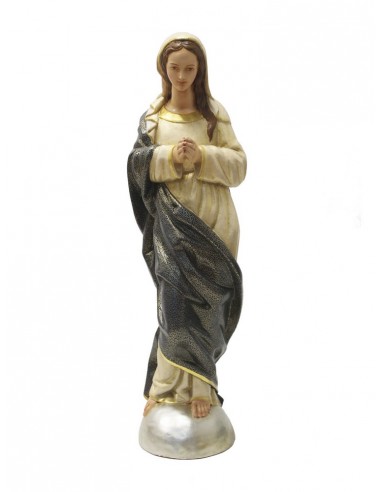 Virgen Aitona de talla de madera de 75 cm