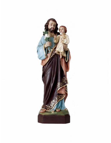 San José con niños Jesús en brazos.
