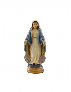 Virgen Milagrosa de 12 cm de resina.