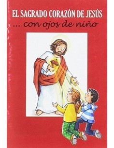 Librito sobre el sagrado corazon de Jesús, explicado a los niños, incluye textos cortos y grandes dibujos a color para los mas 