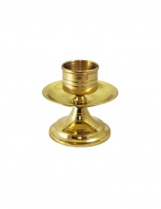 Candelero mesa metal dorado